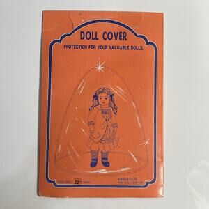 VTG Clear Doll Cover by Kingstate The Doll Crafter for Doll 22" High